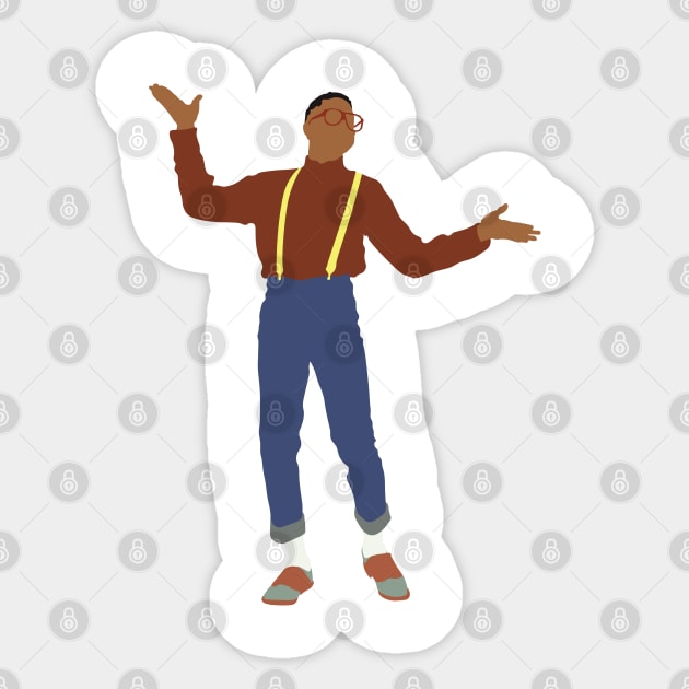 Urkel Sticker by FutureSpaceDesigns